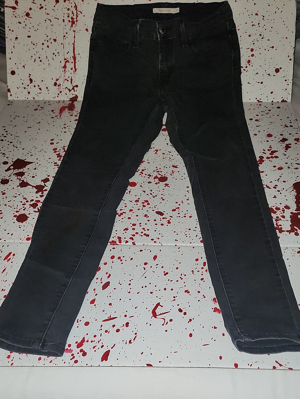 Levi's 710 Super Skinny Black Jeans
